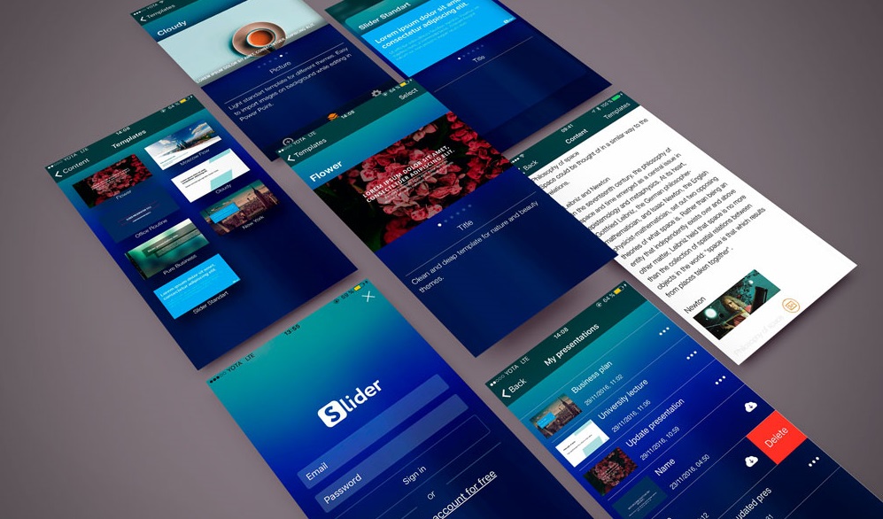 Slider ios presentation app Artrange portfolio Slider ios presentation app Artrange portfolio