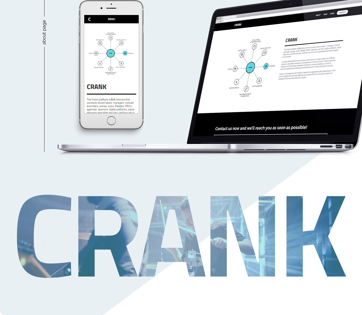 Разработка сайта для IT компании Crank
